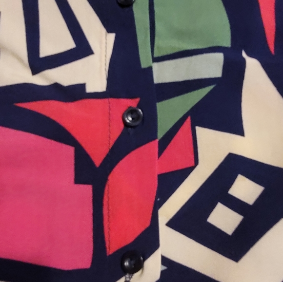 NWT CASUAL LONG SLEEVE BLOUSE TOP BUTTON UP SHIRT LARGE - Picture 11 of 17